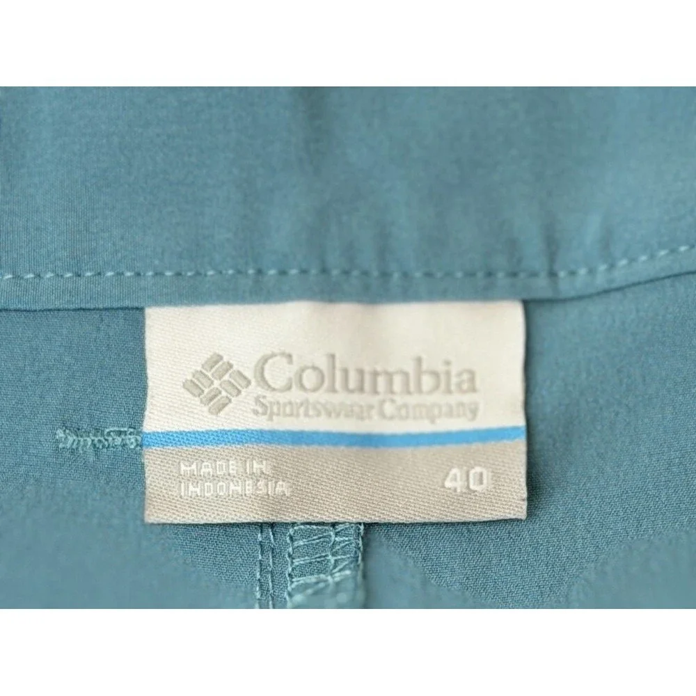Columbia PFG Omni Shade Fishing Shorts 40 Blue Quick Dry Outdoor
